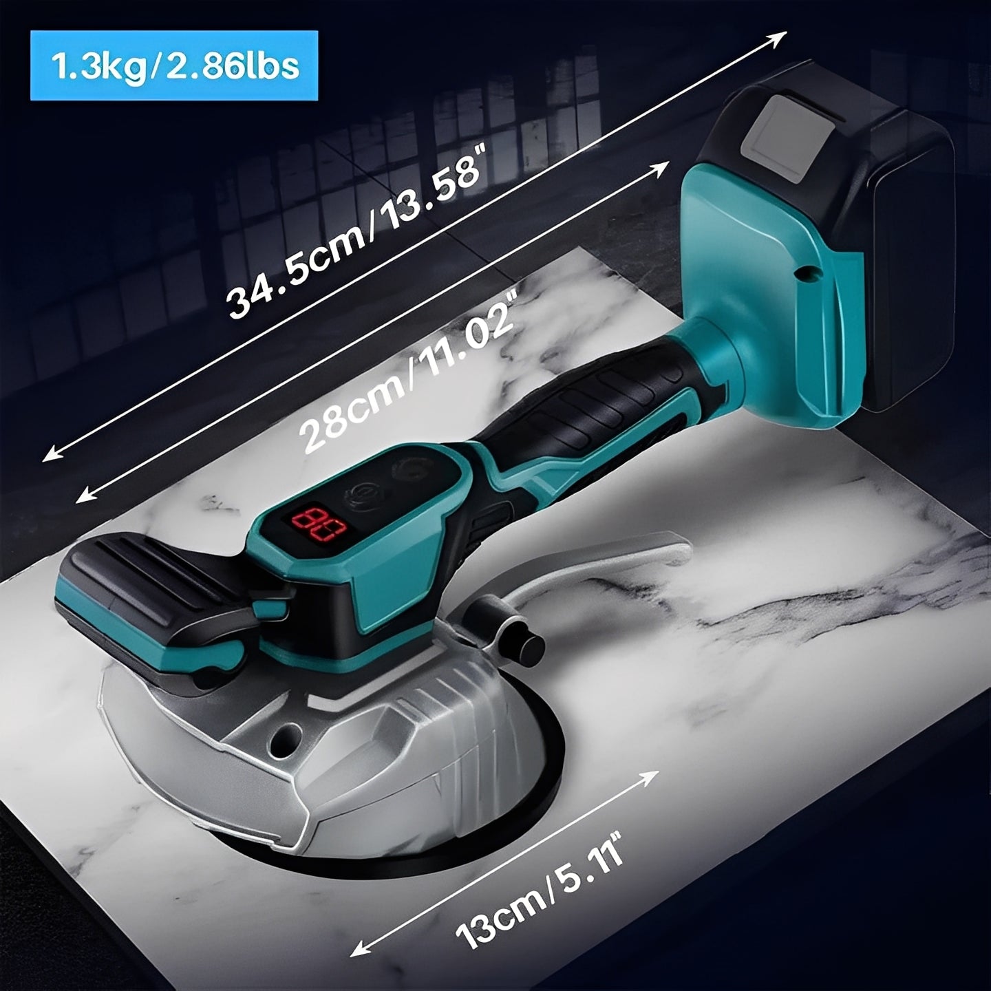 Smart Tile Lifter with Vibration and LCD Display