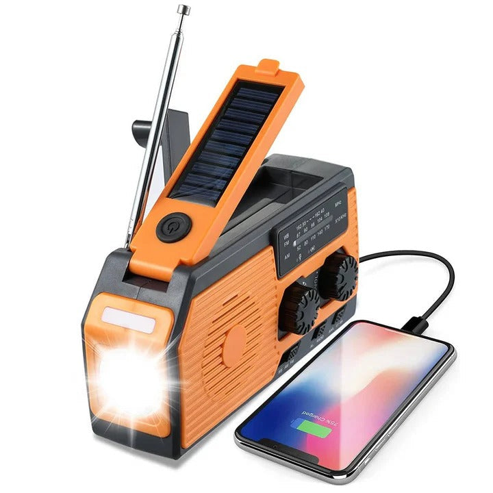 Multi-Powered Emergency Radio with 5000mAh Portable Charger