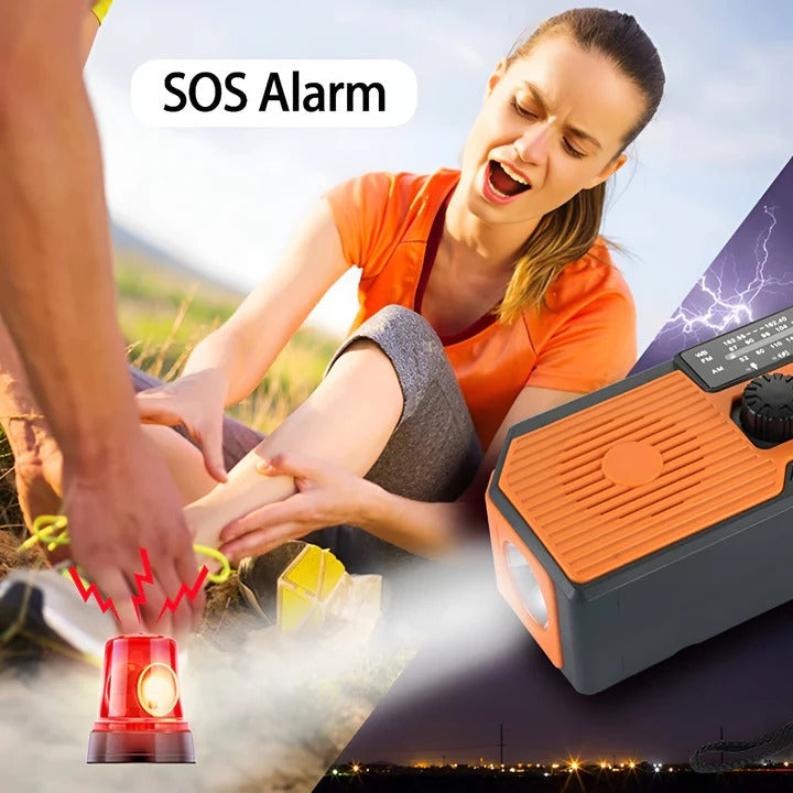 Multi-Powered Emergency Radio with 5000mAh Portable Charger