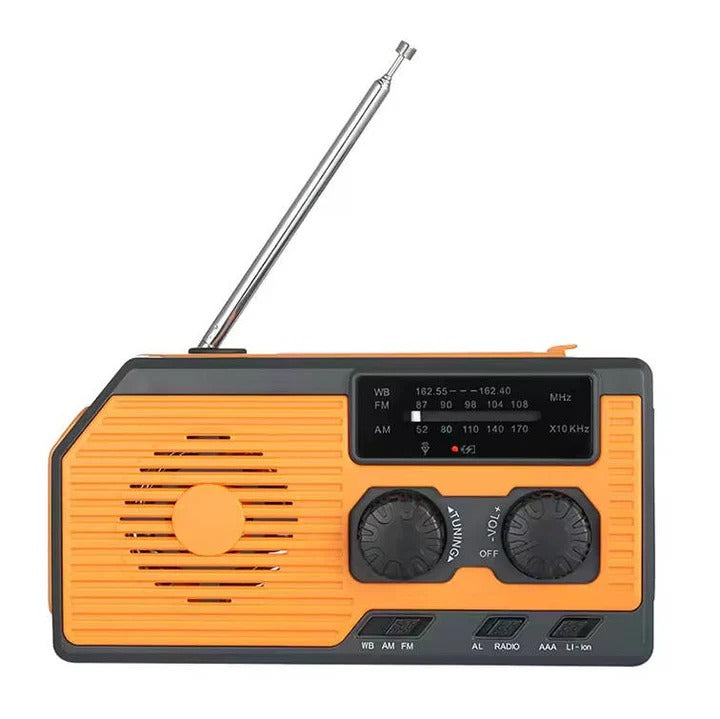 Multi-Powered Emergency Radio with 5000mAh Portable Charger