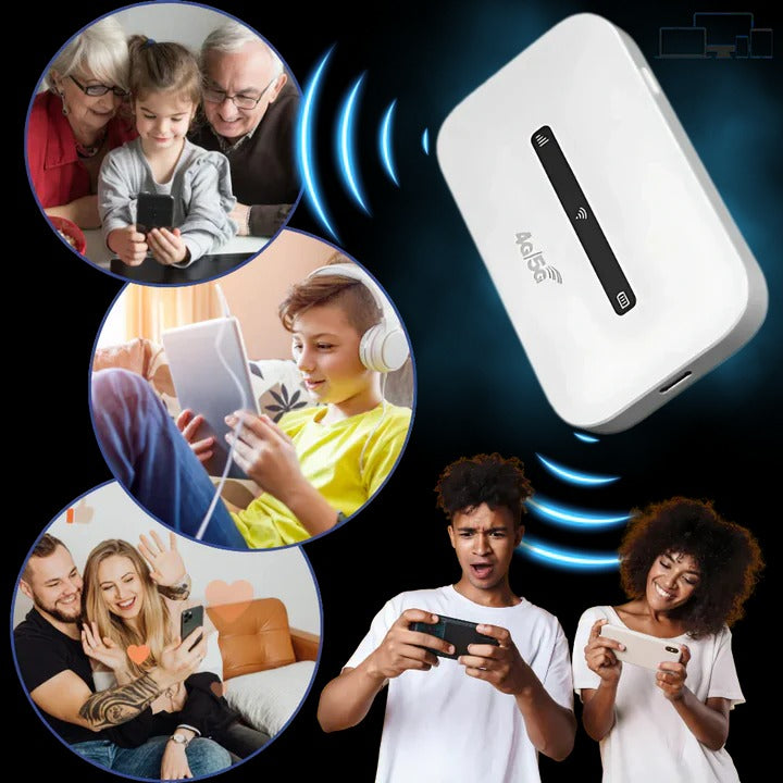 Compact 4G LTE Mobile Hotspot with SIM Card Slot