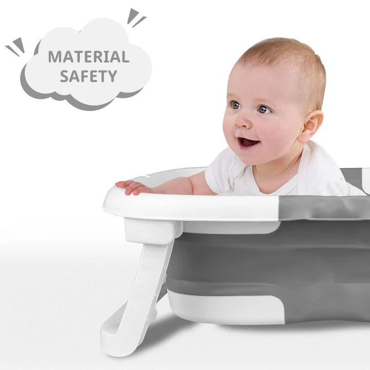 Portable Baby Bath Tub with Safety Temperature Gauge