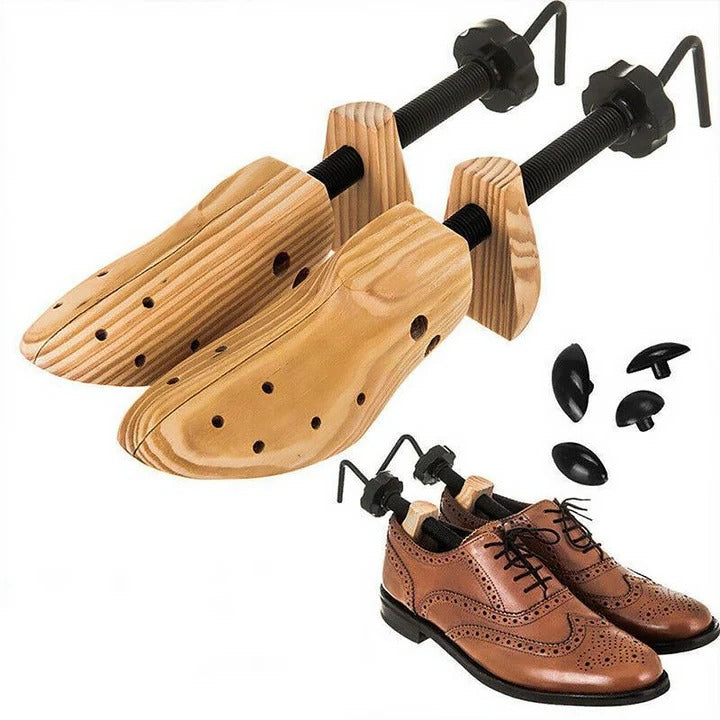 Premium Wooden Shoe Supports with Customizable Fit