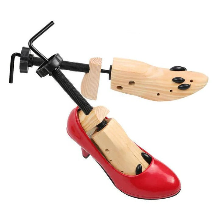 Premium Wooden Shoe Supports with Customizable Fit