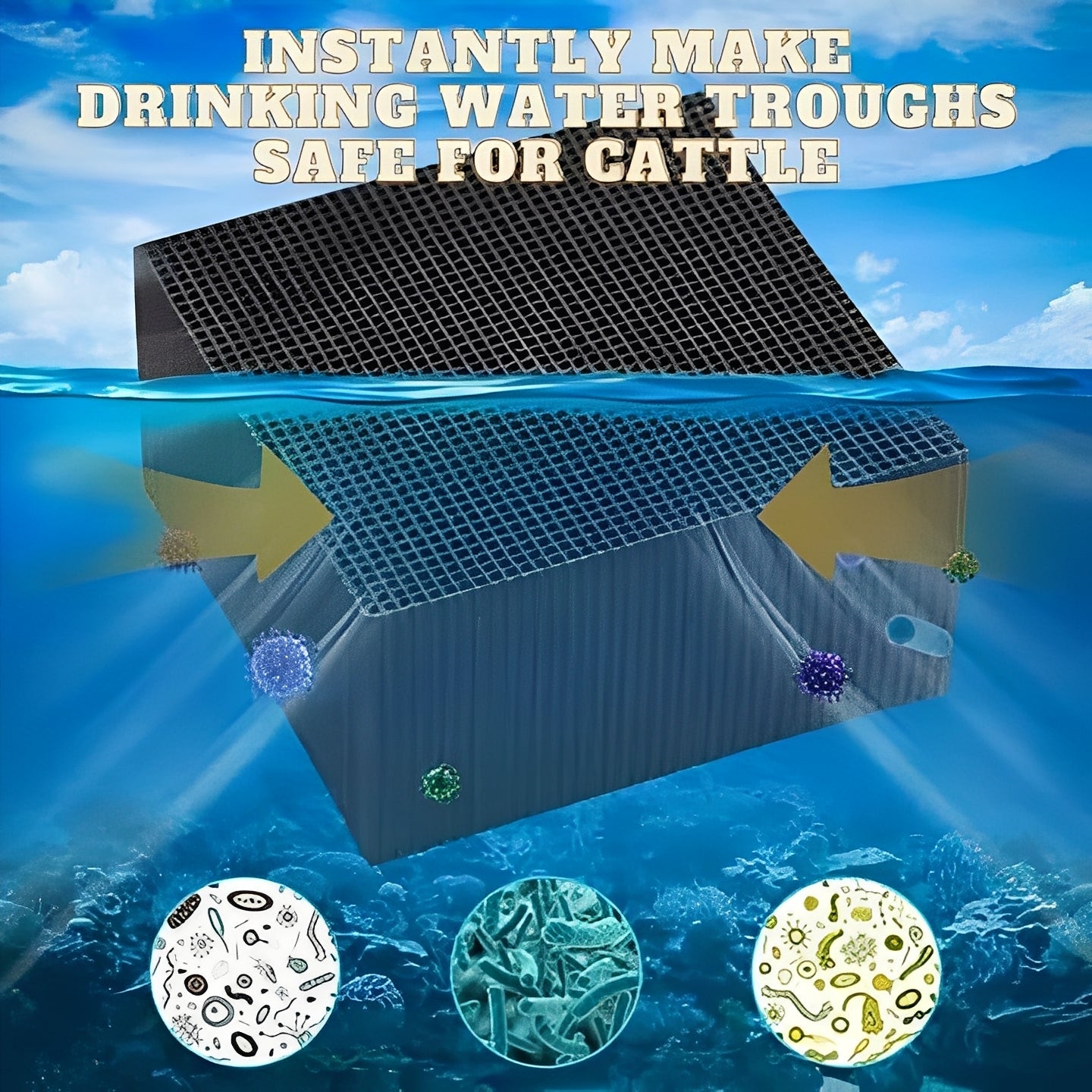 EcoClear Carbon Filter Cube for Aquariums and Water Tanks