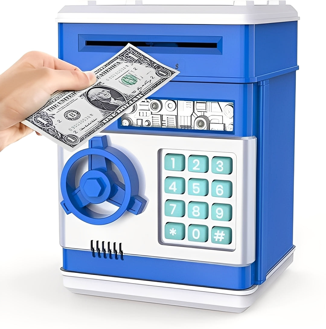 Smart Kids Coin Bank with Secure Lock and Easy Access