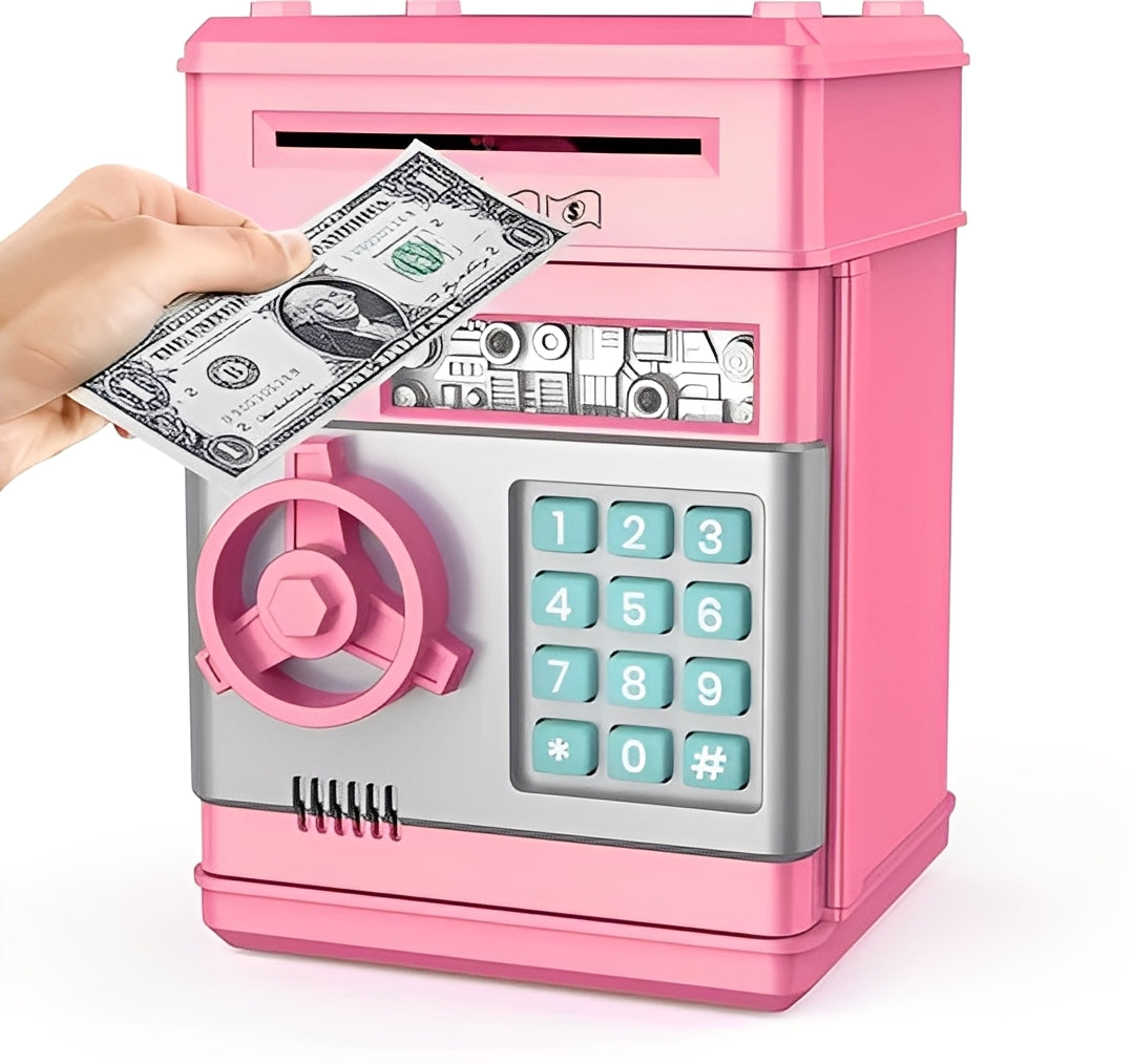 Smart Kids Coin Bank with Secure Lock and Easy Access