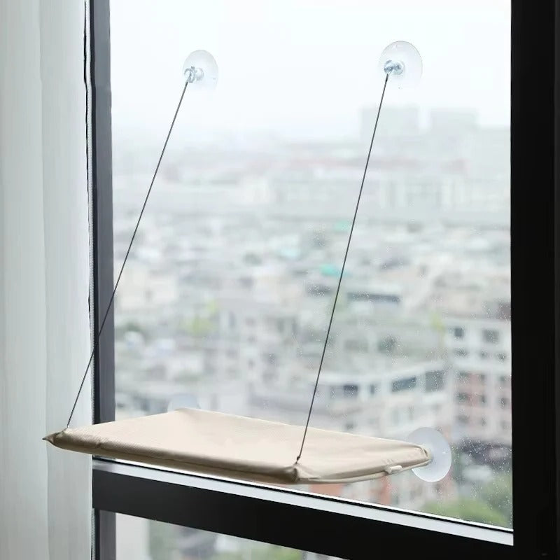 Elevated Cat Perch for Windows with Strong Suction Cups