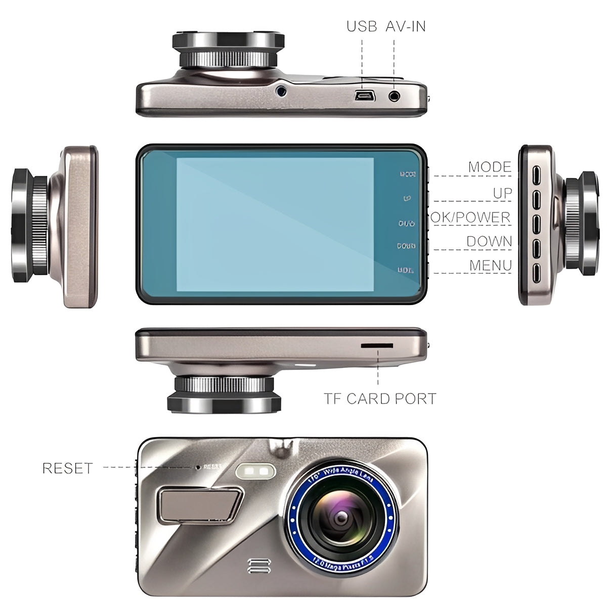 Comprehensive 1080P Dual Camera System for Enhanced Safety