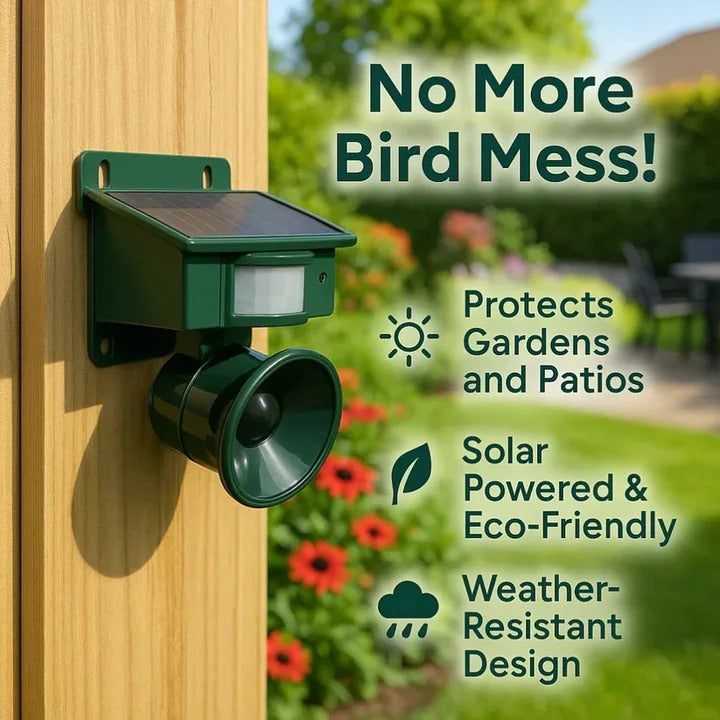 Solar-Powered Animal Repeller with Motion Activation