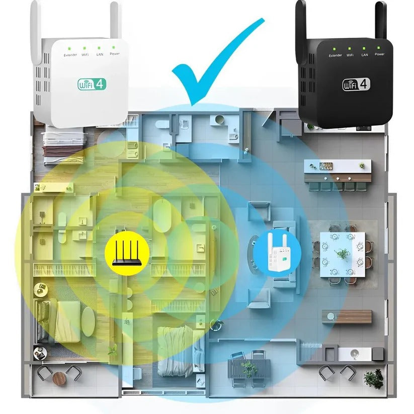Signal Booster for 2.4GHz Networks, Speeds up to 300Mbps
