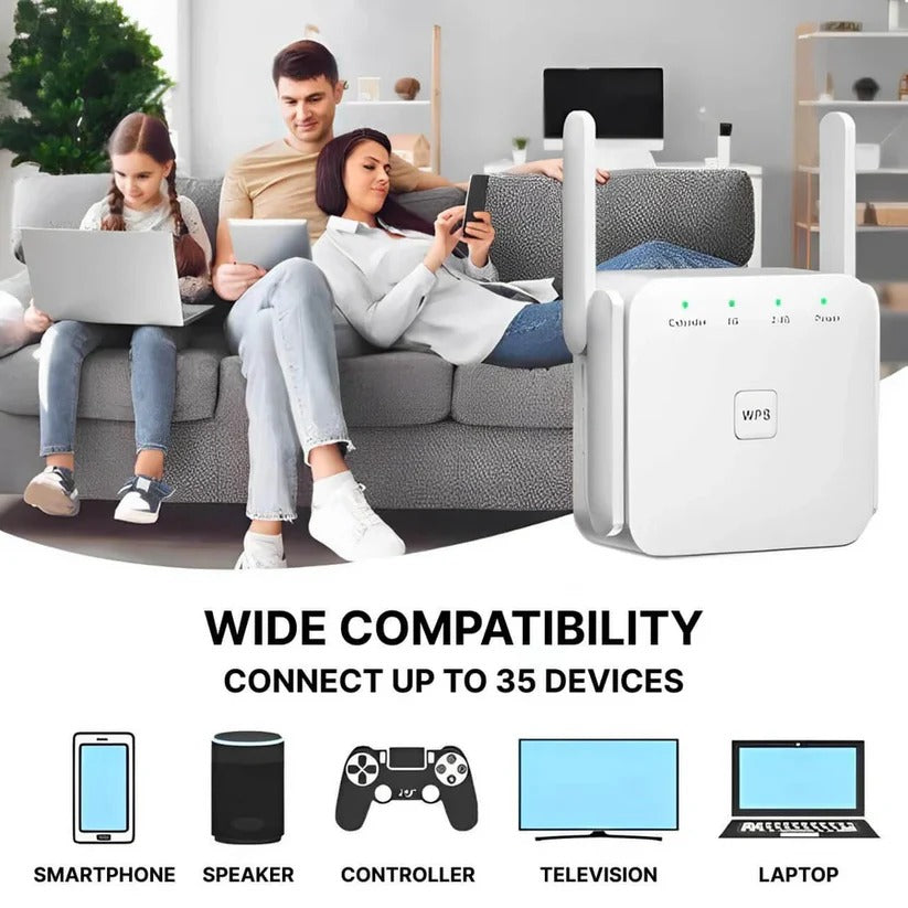 Signal Booster for 2.4GHz Networks, Speeds up to 300Mbps
