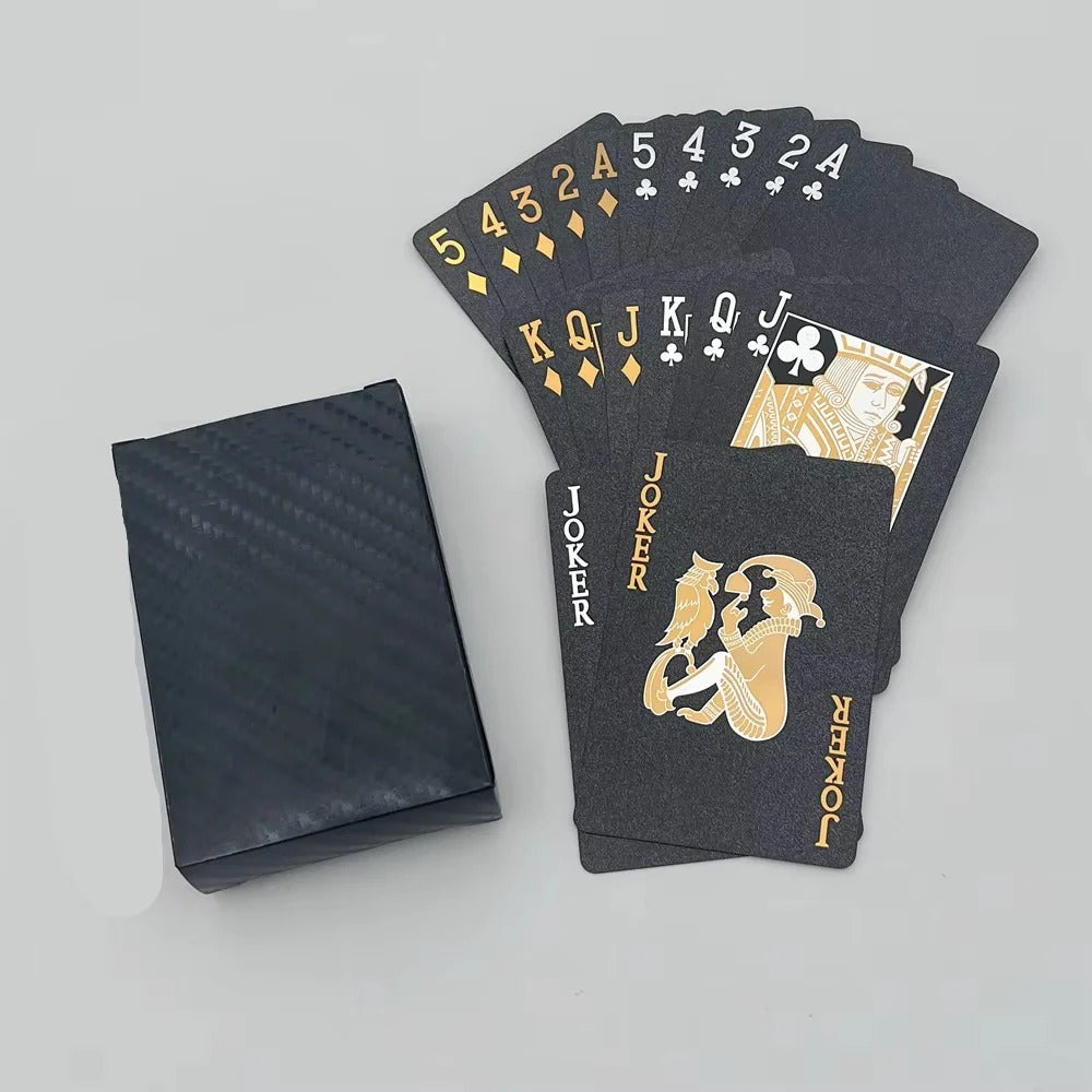 Elegant Black and Gold Card Deck for All Occasions