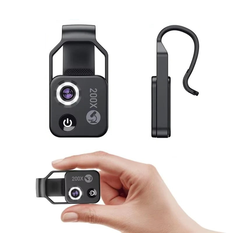 Compact 200X Smartphone Lens for Detailed Exploration