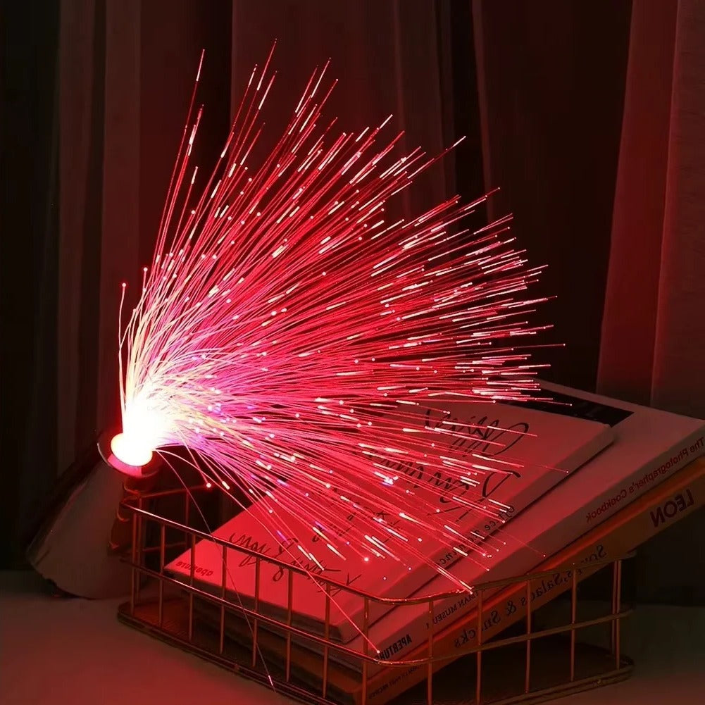 Vibrant LED Fiber Glow Lamp for Home and Event Ambiance