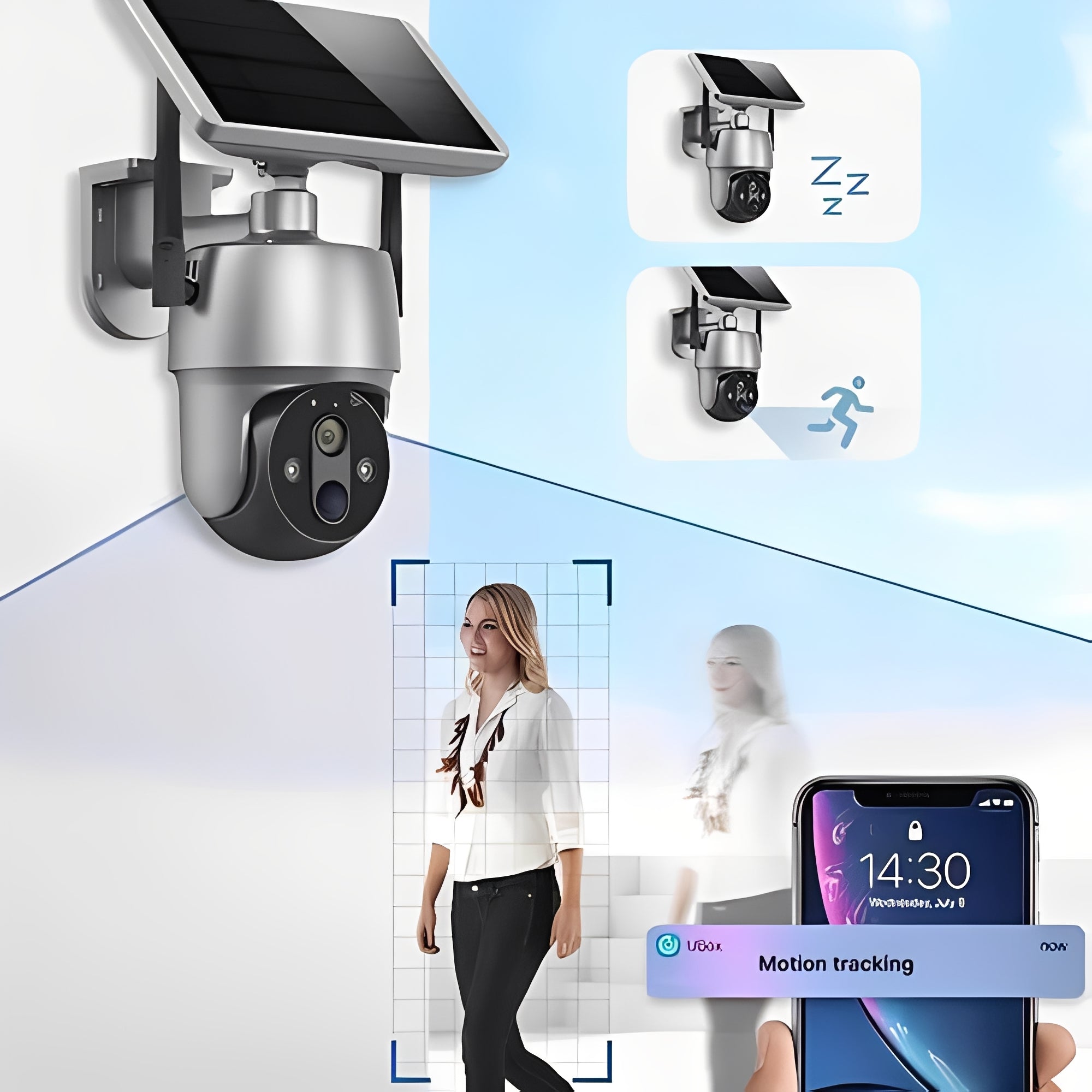 Eco-Friendly Outdoor Surveillance Camera with Smart Detection