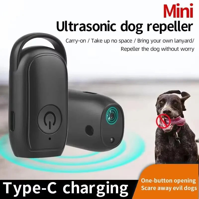 Portable Ultrasonic Bark Control Device with LED Light