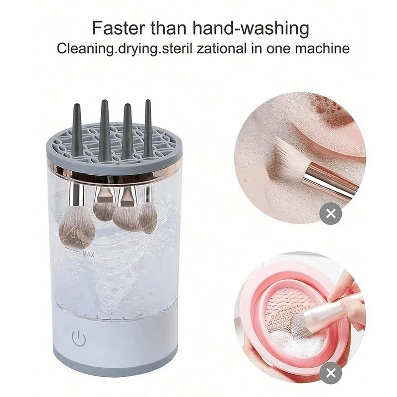 Smart Makeup Brush Cleaner with Quick Drying Feature
