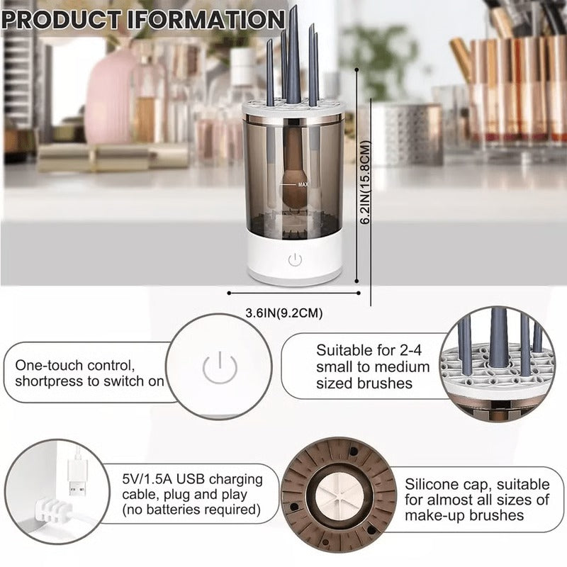 Smart Makeup Brush Cleaner with Quick Drying Feature