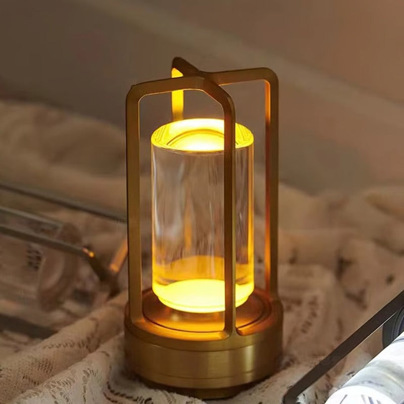 Portable Crystal Glow Lamp with Rechargeable Battery and Touch Control