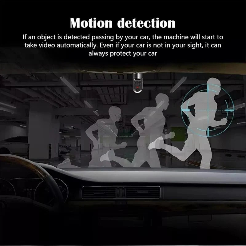 Compact 1080P Car Camera with Adjustable Lens and Night Vision