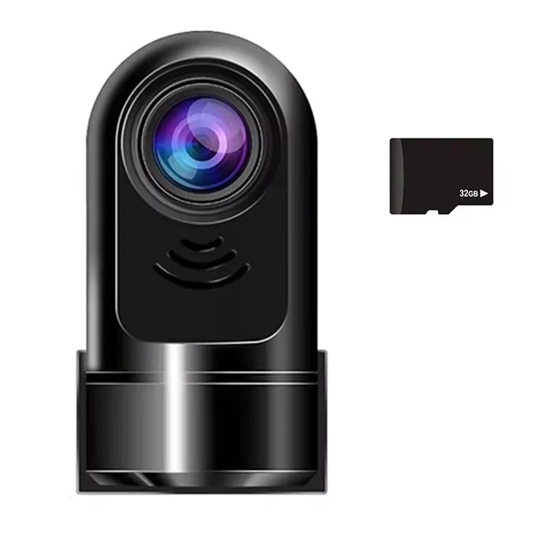 Compact 1080P Car Camera with Adjustable Lens and Night Vision