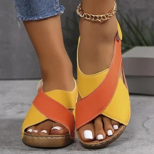 Everyday Slip-On Sandals with Cushioned Footbed and Grip Sole