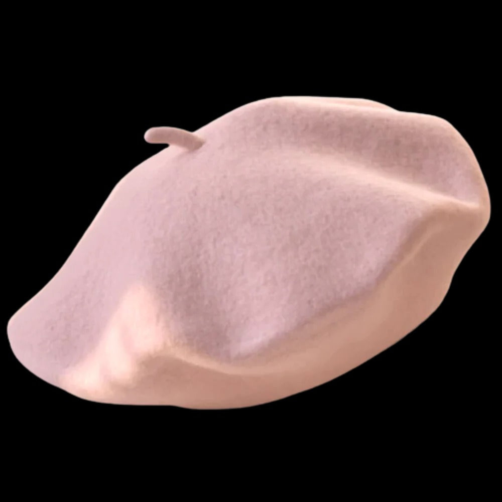 Chic Wool Beret for Women and Girls with Cozy Elastic Band