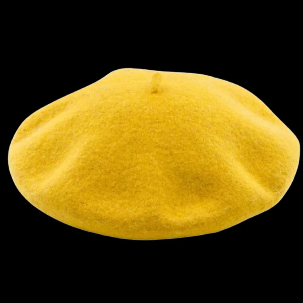Chic Wool Beret for Women and Girls with Cozy Elastic Band