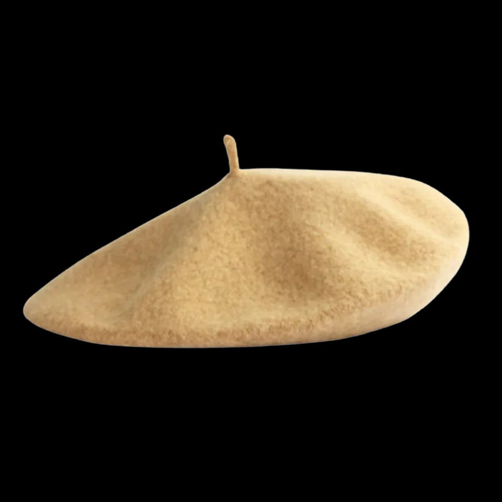 Chic Wool Beret for Women and Girls with Cozy Elastic Band