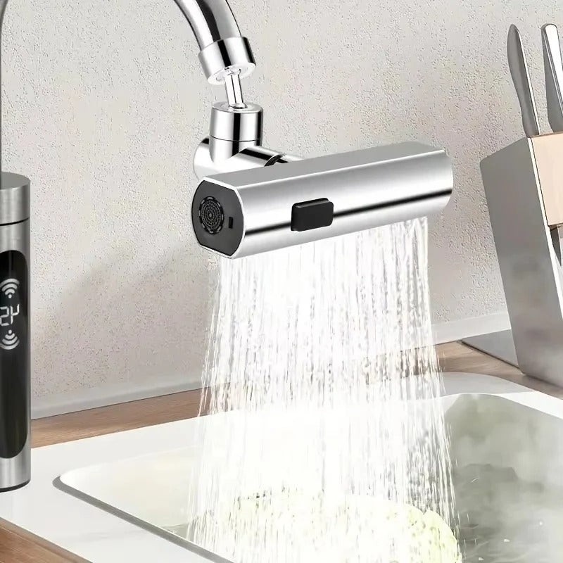 Precision Faucet Control Adapter for Enhanced Splash Management
