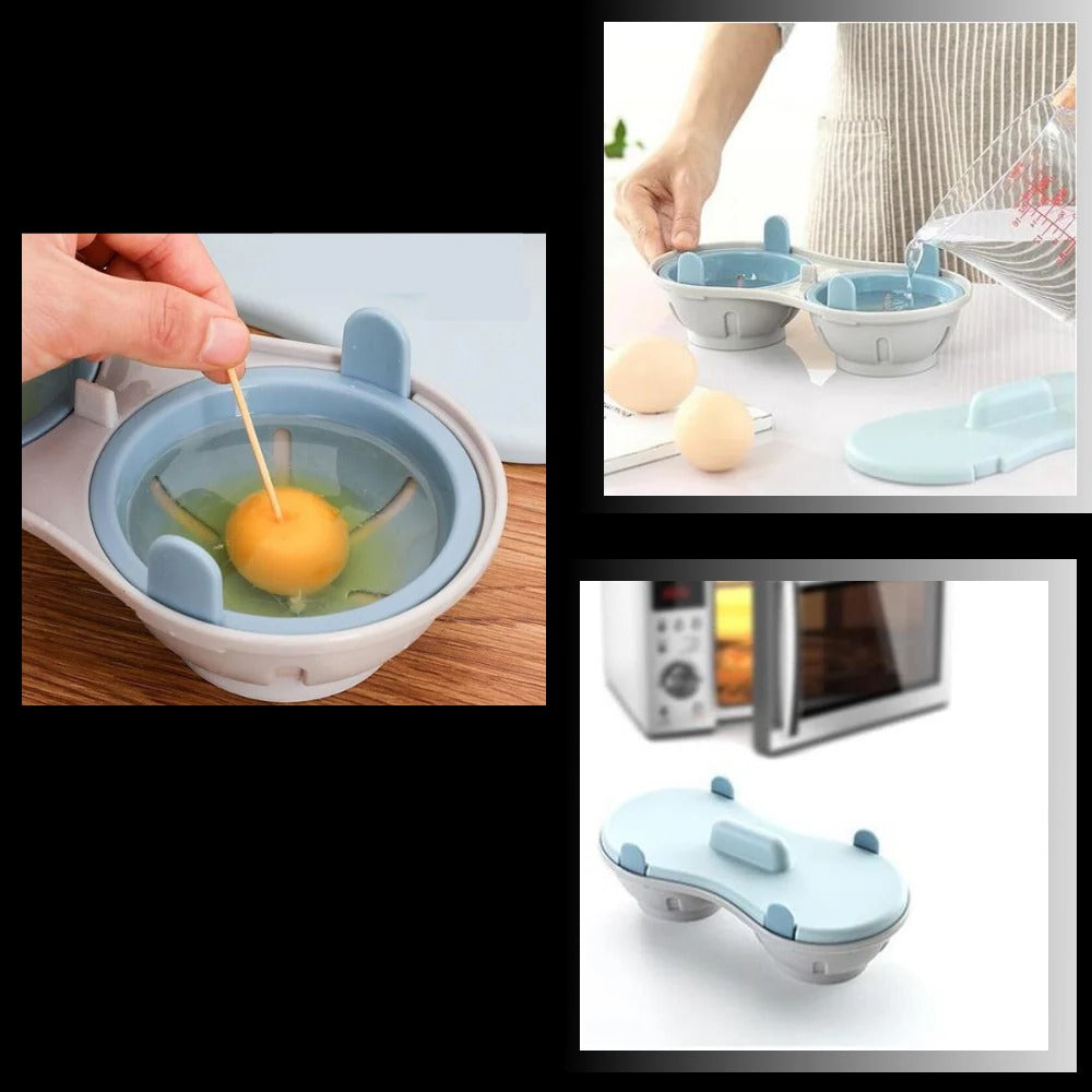 Quick-Cook Egg Steamer with Silicone Poaching Cups