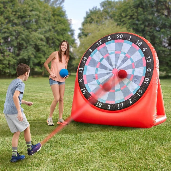 Giant Inflatable Football Target with Adhesive Surface & Pump