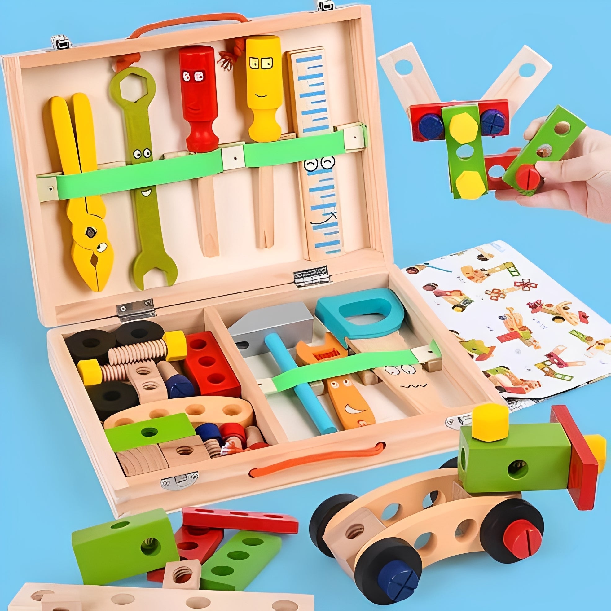 Creative Builder Set for Kids with Handy Storage Box