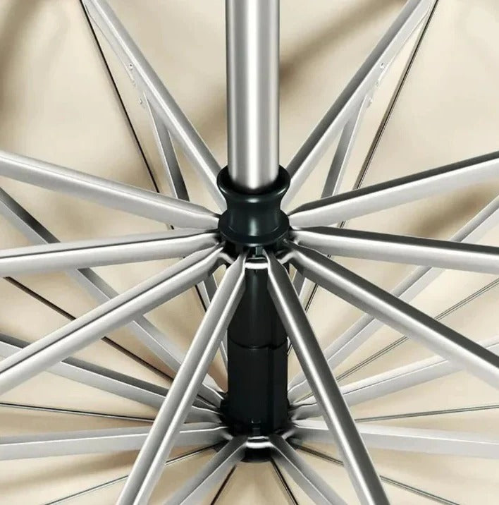 Compact Travel Umbrella with High-Visibility Trim and Comfort Grip