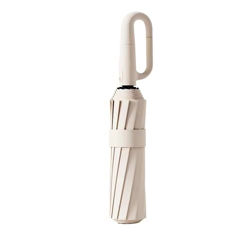 Compact Travel Umbrella with High-Visibility Trim and Comfort Grip