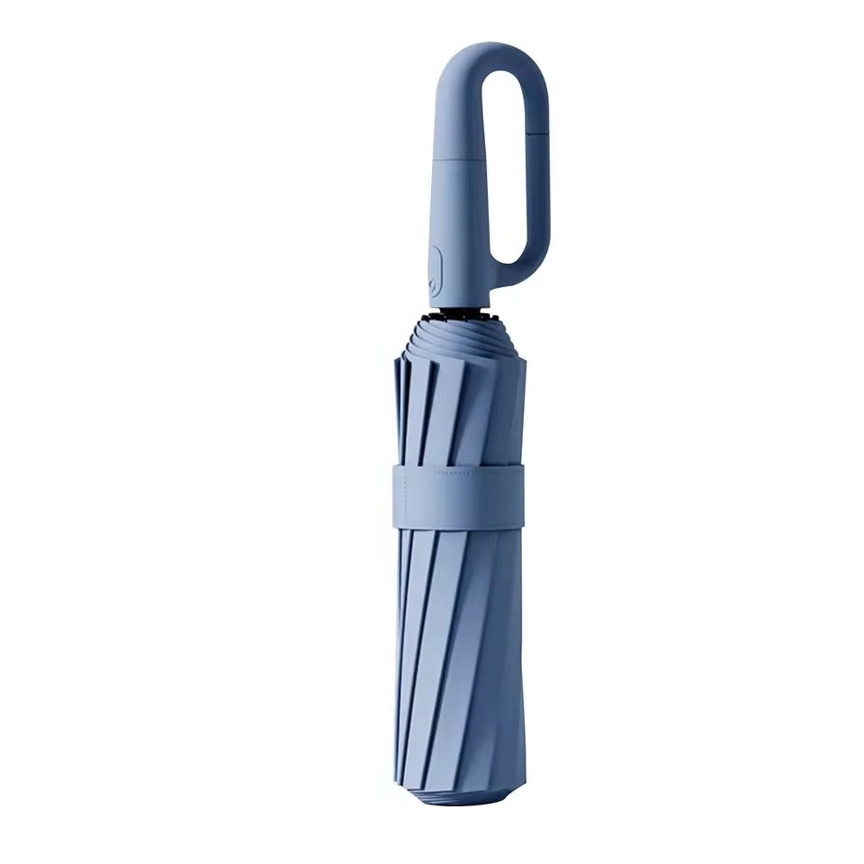 Compact Travel Umbrella with High-Visibility Trim and Comfort Grip