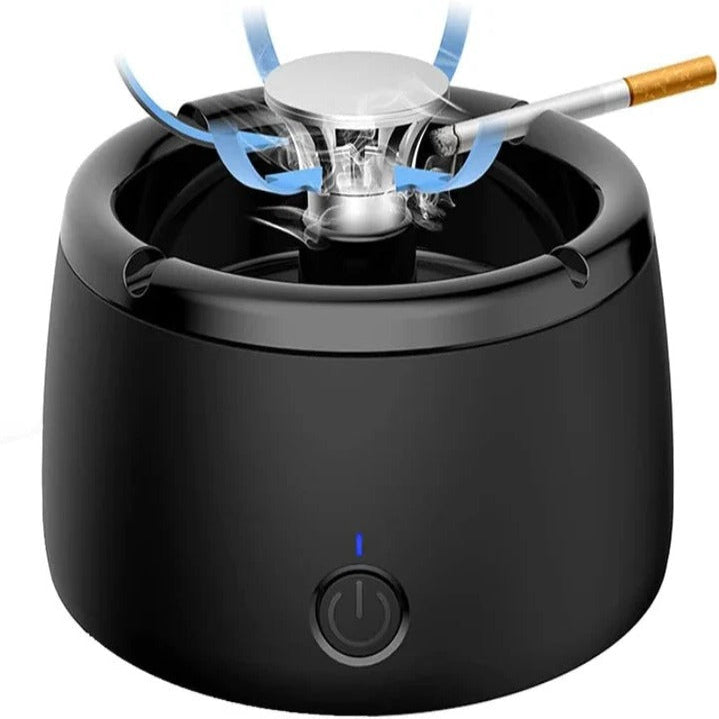 Compact Smoke Control Ashtray with Air Purifying Fan