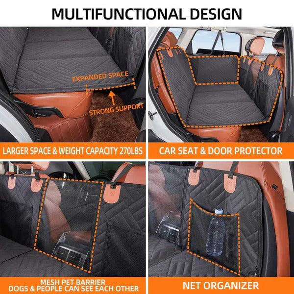 Pet Travel Companion: Dog Car Seat Extender with Firm Base