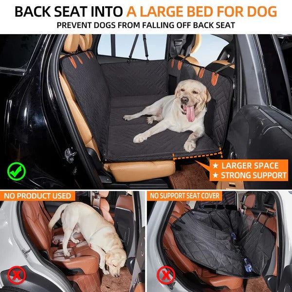 Pet Travel Companion: Dog Car Seat Extender with Firm Base