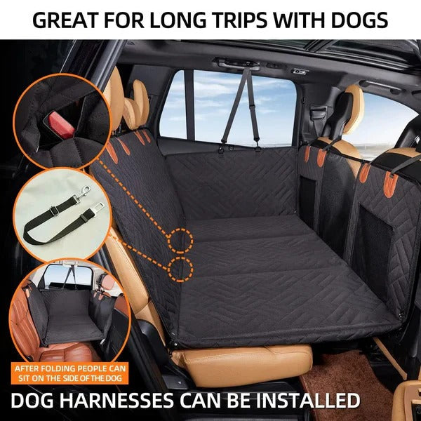 Pet Travel Companion: Dog Car Seat Extender with Firm Base