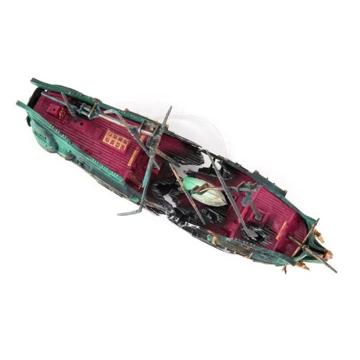 Sunken Ship Aquarium Decor for Freshwater and Saltwater Tanks