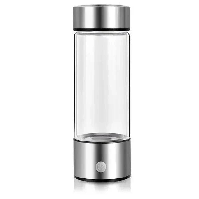 Hydrogen-Infusing Water Bottle with USB Rechargeable Base