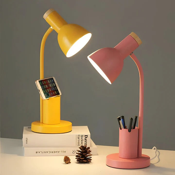 Illuminate Pro Adjustable Desk Lamp with Handy Storage
