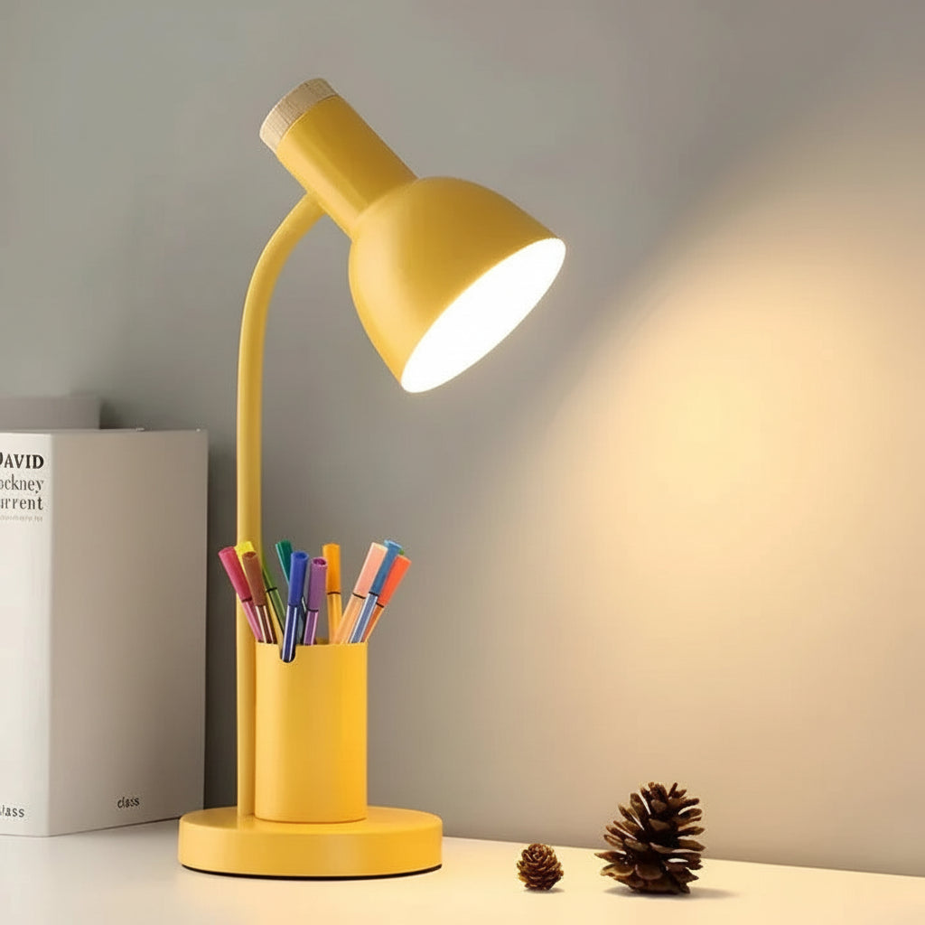 Illuminate Pro Adjustable Desk Lamp with Handy Storage