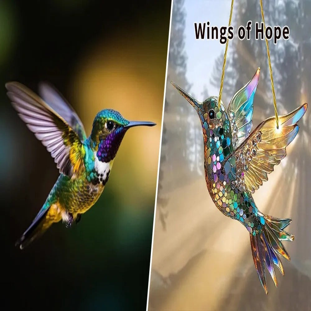 Vibrant Window Bird Prism: A Touch of Nature Indoors