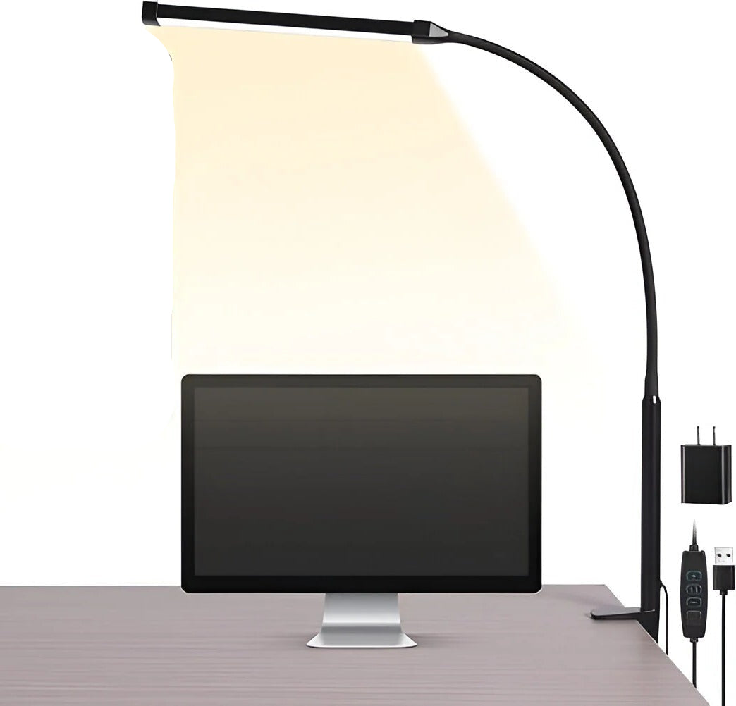 Versatile LED Desk Lamp with Adjustable Gooseneck