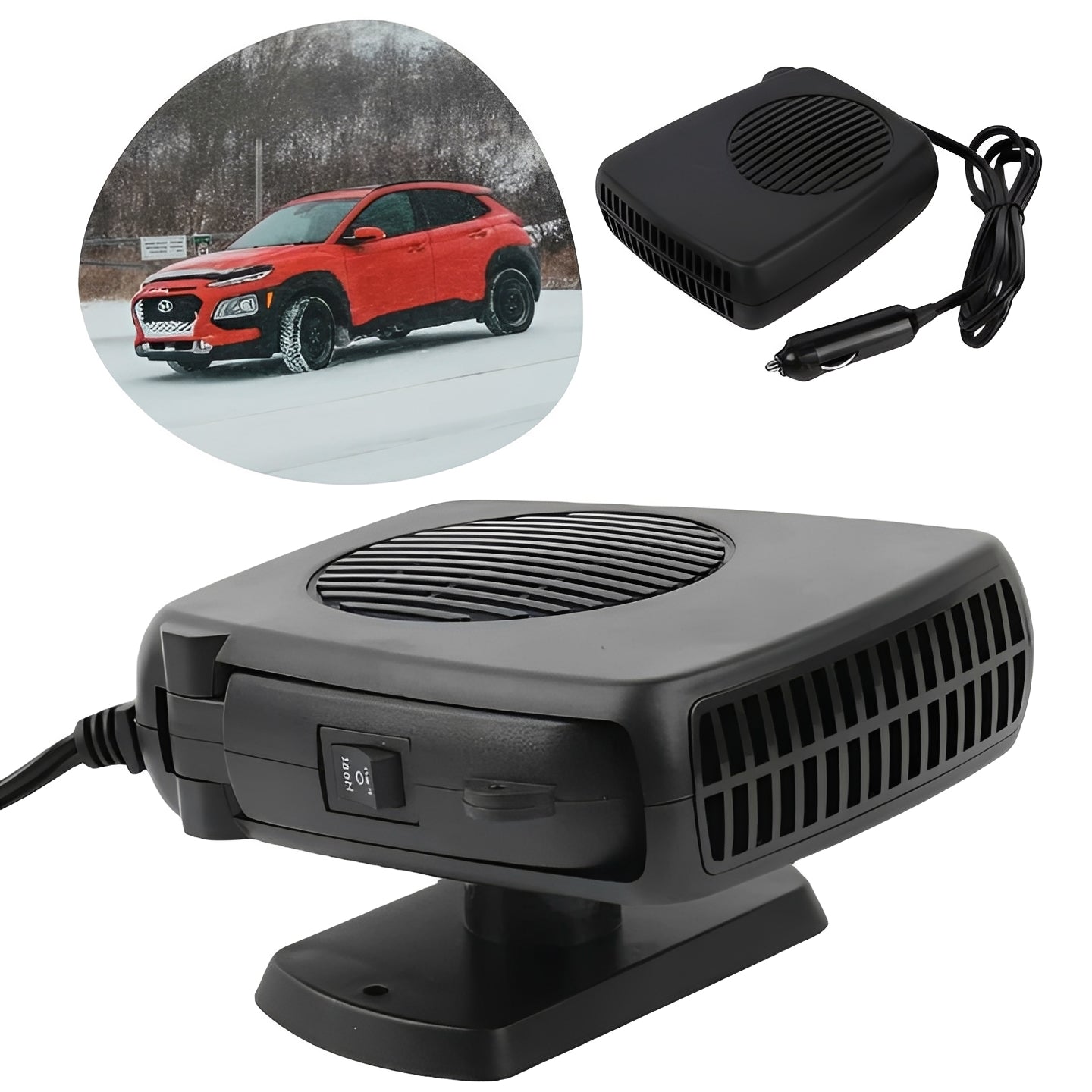 Compact 12V Auto Heater Fan for Instant Warmth on the Go