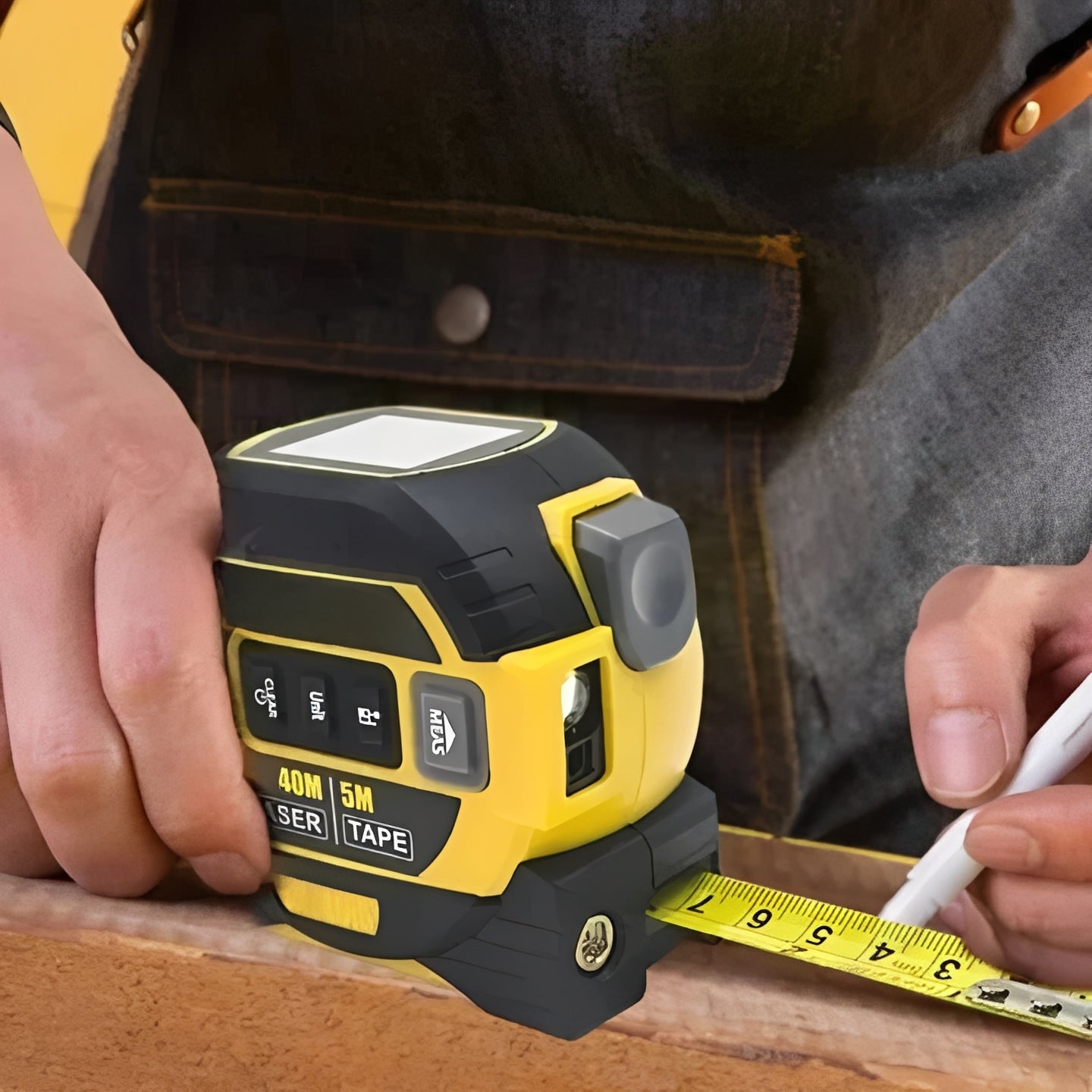Precision Laser Measuring Tool with Smart Display