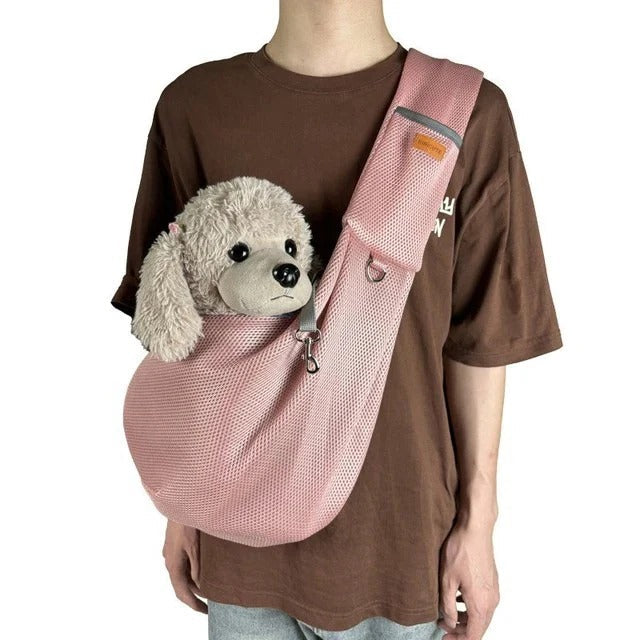 Comfortable Crossbody Pet Carrier with Safety Features
